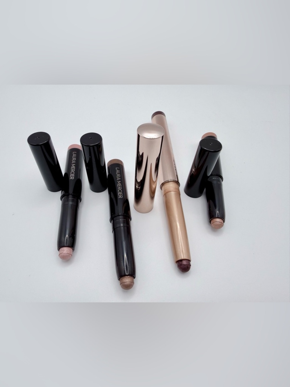 BUNDLE: NEW Laura Mercier Caviar Stick Eyeshadows: WILD ROSE, STRAPLESS, ROSE